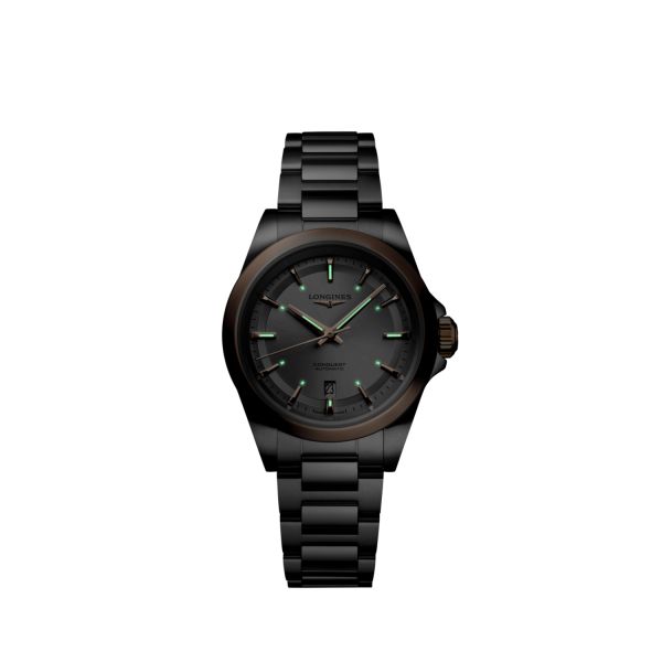 Montre Longines Conquest 30mm Automatique Cadran Argenté "soleil" Bracelet Acier