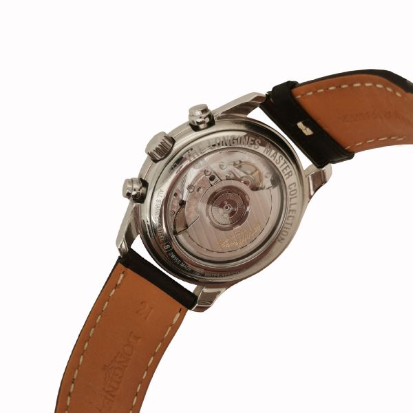 Montre Occasion Longines Spirit Zulu Time Automatique 42mm cadran Anthracite bracelet cuir
