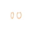 Boucle d'Oreille Ginette NY Mini Simple Hoops Or Rose