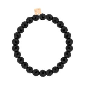 Bracelet Ginette NY Pixie Onyx Bead Bracelet Or Rose