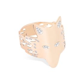 Bague Ginette NY Wolf Diamants Or Rose