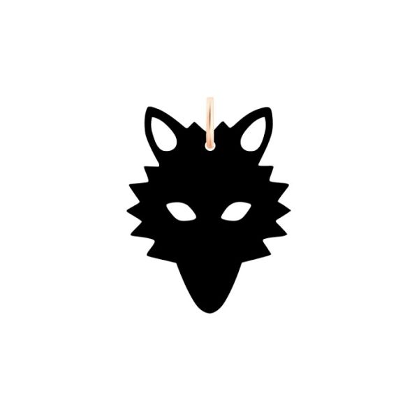 Pendentif Ginette NY Wolf Or Rose Onyx