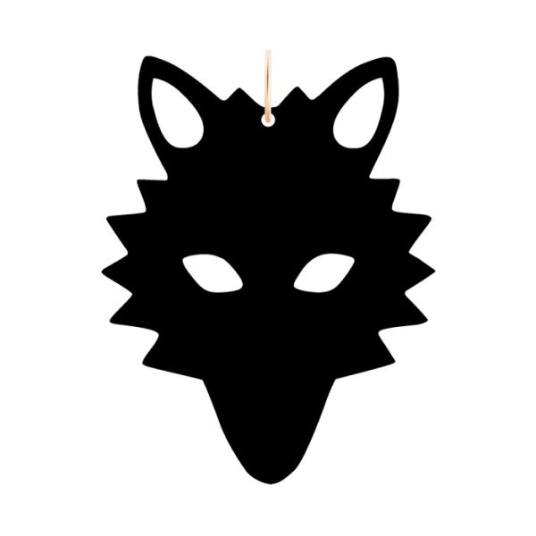 Pendentif Ginette NY Jumbo Wolf Or Rose Onyx