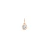 Pendentif Ginette NY Large Lonely Diamant Charm Or Rose