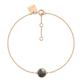 Bracelet Ginette NY Mini Pixie Ever Disc Or Rose Nacre Noire