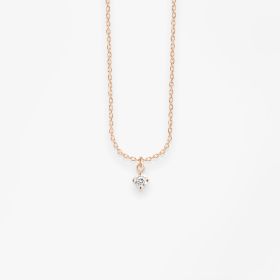 Sautoir Vanrycke Paris Stardust Or rose 18k et diamant