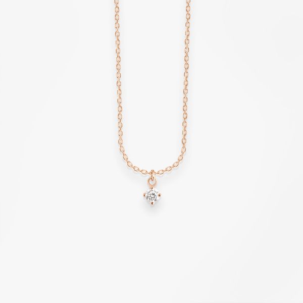 Sautoir Vanrycke Paris Stardust Or rose 18k et diamant