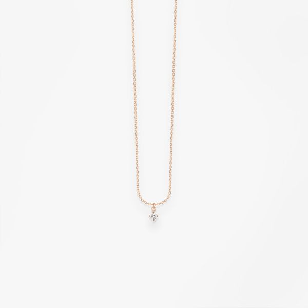 Sautoir Vanrycke Paris Stardust Or rose 18k et diamant