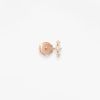 Puce d'oreille Vanrycke Paris Stardust Or rose 18k et diamants