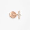 Puce d'oreille Vanrycke Paris Stardust Or rose 18k et diamants