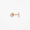 Puce d'oreille Vanrycke Paris Stardust Or rose 18k et diamants