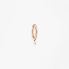 Créole Vanrycke Paris Stardust Or rose 18k et diamant taille S