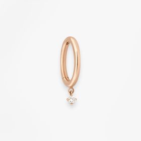 Créole Vanrycke Paris Stardust Or rose 18k et diamant taille S