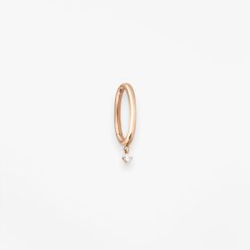 Créole Vanrycke Paris Stardust Or rose 18k et diamant taille M