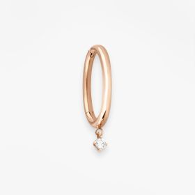 Créole Vanrycke Paris Stardust Or rose 18k et diamant taille M