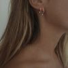 Créole Vanrycke Paris Stardust Or rose 18k et diamant taille M