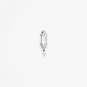 Créole Vanrycke Paris Stardust Or blanc 18k et diamant taille S