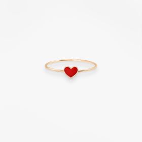 Bague Vanrycke Emoji Cœur Or Rose 18k