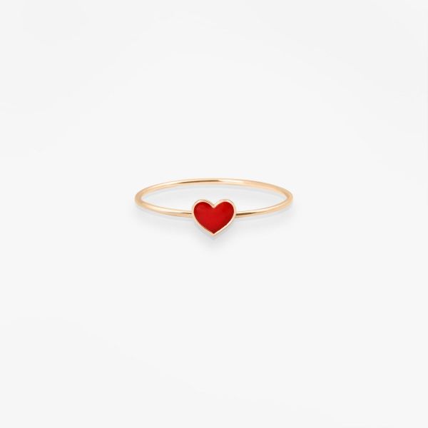 Bague Vanrycke Emoji Cœur Or Rose 18k