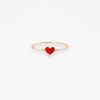 Bague Vanrycke Emoji Cœur Or Rose 18k