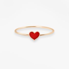 Bague Vanrycke Emoji Cœur Or Rose 18k