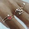 Bague Vanrycke Emoji Cœur Or Rose 18k