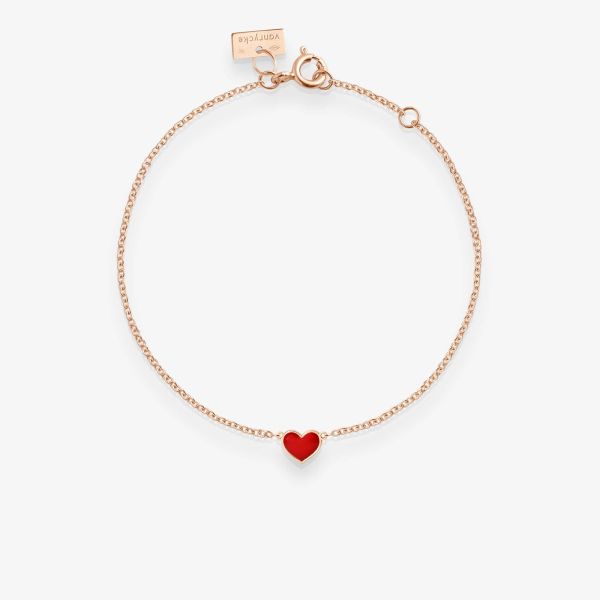 Bracelet Vanrycke Emoji Cœur Or Rose 18k
