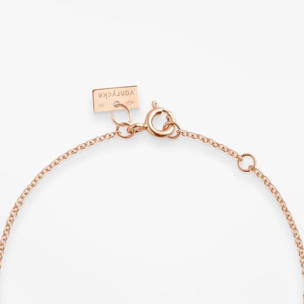 Bracelet Cheville Vanrycke Calamity Jane Or Rose 18k