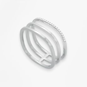 Bague Vanrycke Paris Charlie Or blanc 18k diamants