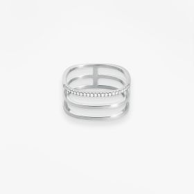Bague Vanrycke Paris Charlie Or blanc 18k diamants