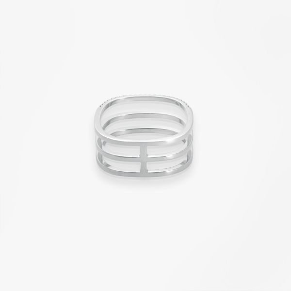 Bague Vanrycke Paris Charlie Or blanc 18k diamants