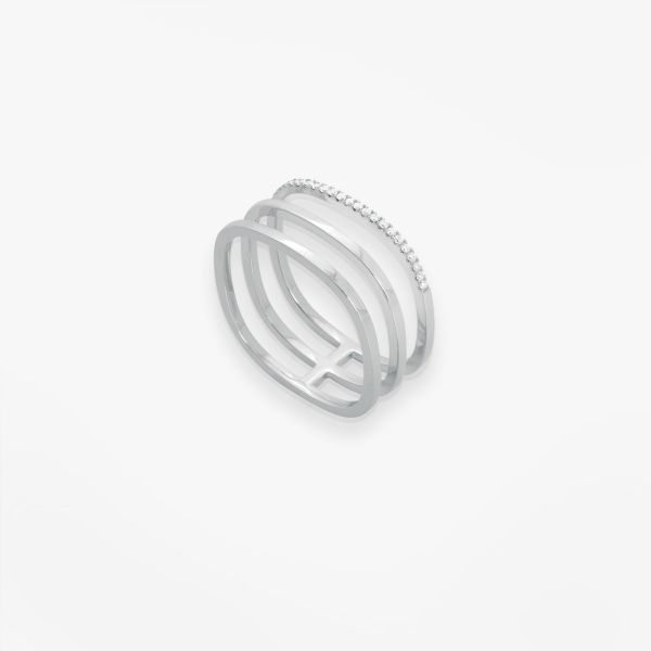 Bague Vanrycke Paris Charlie Or blanc 18k diamants