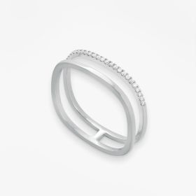 Bague Vanrycke Paris Charlie Or blanc 18k diamants