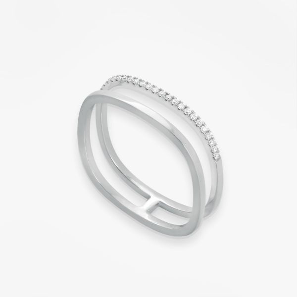 Bague Vanrycke Paris Charlie Or blanc 18k diamants