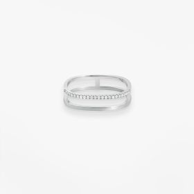 Bague Vanrycke Paris Charlie Or blanc 18k diamants