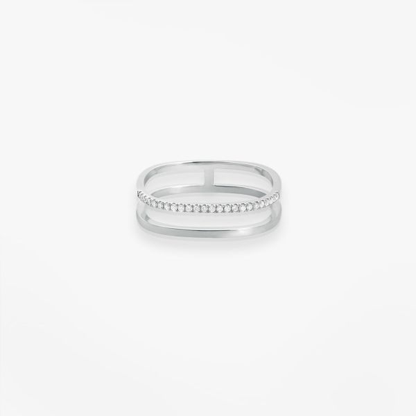 Bague Vanrycke Paris Charlie Or blanc 18k diamants