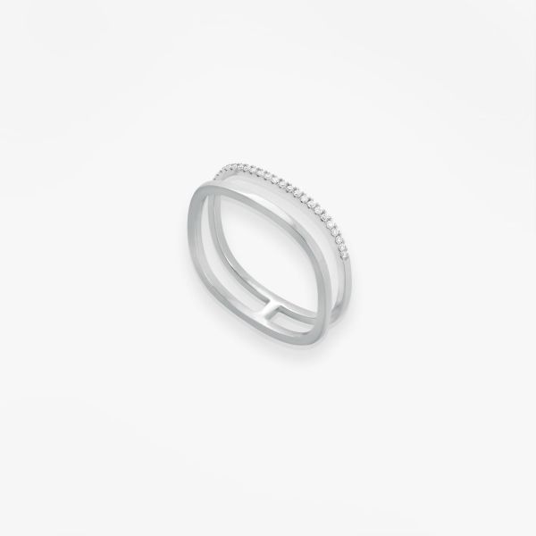 Bague Vanrycke Paris Charlie Or blanc 18k diamants