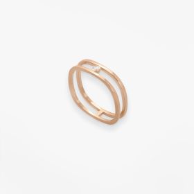 Bague Vanrycke Paris Charlie Or rose 18k diamant