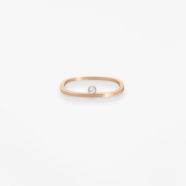Bague Vanrycke Paris Charlie Or rose 18k diamant