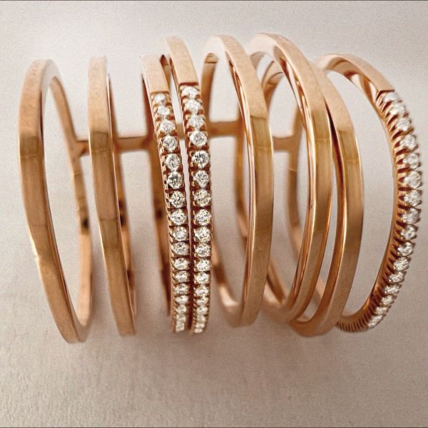 Bague Vanrycke Paris Charlie Or rose 18k diamants