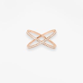 Bague Vanrycke Paris Coachella Or rose 18k diamants