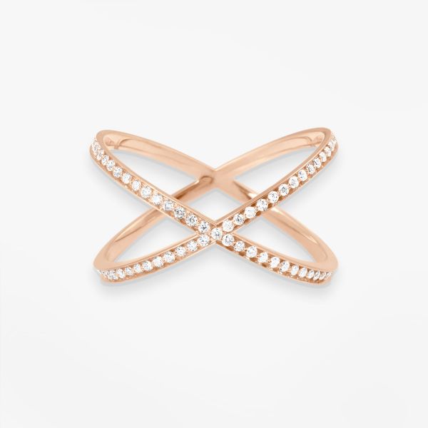 Bague Vanrycke Paris Coachella Or rose 18k diamants
