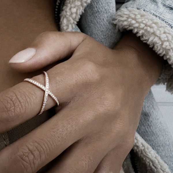 Bague Vanrycke Paris Coachella Or rose 18k diamants