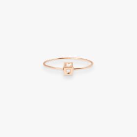 Bague Vanrycke Paris Cubix Or rose 18k diamants