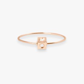 Bague Vanrycke Paris Cubix Or rose 18k diamants