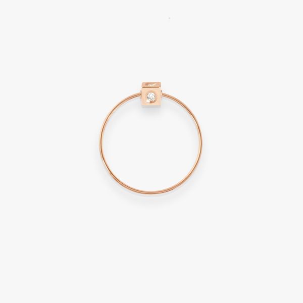 Bague Vanrycke Paris Cubix Or rose 18k diamants