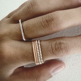 Bague Vanrycke Paris Medellin Or rose 18k diamants