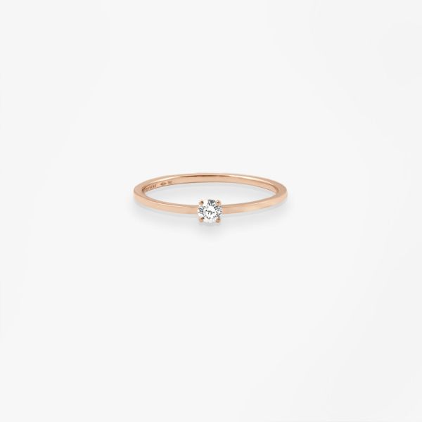 Bague Vanrycke Paris Valentine Or rose 18k diamant