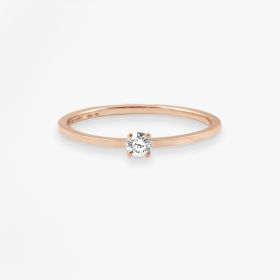 Bague Vanrycke Paris Valentine Or rose 18k diamant