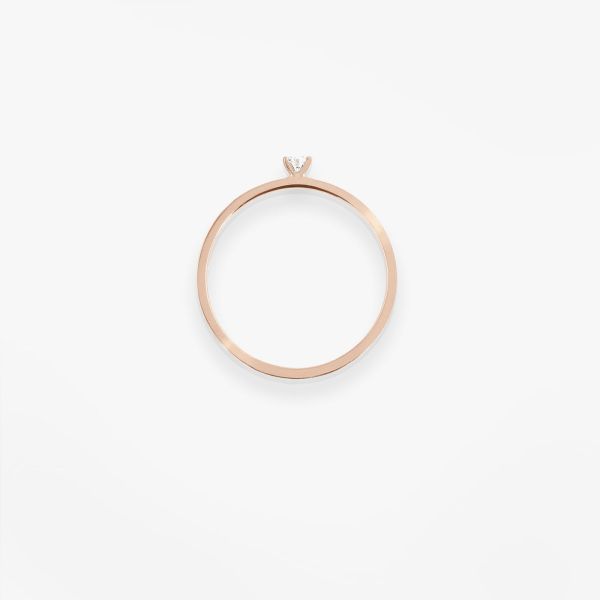 Bague Vanrycke Paris Valentine Or rose 18k diamant